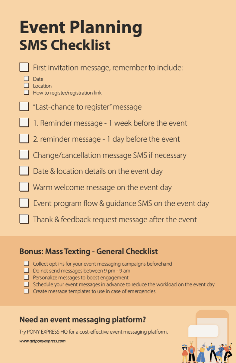 Event planning checklist