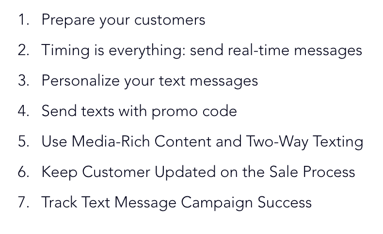 Key points of text marketing to increase sales