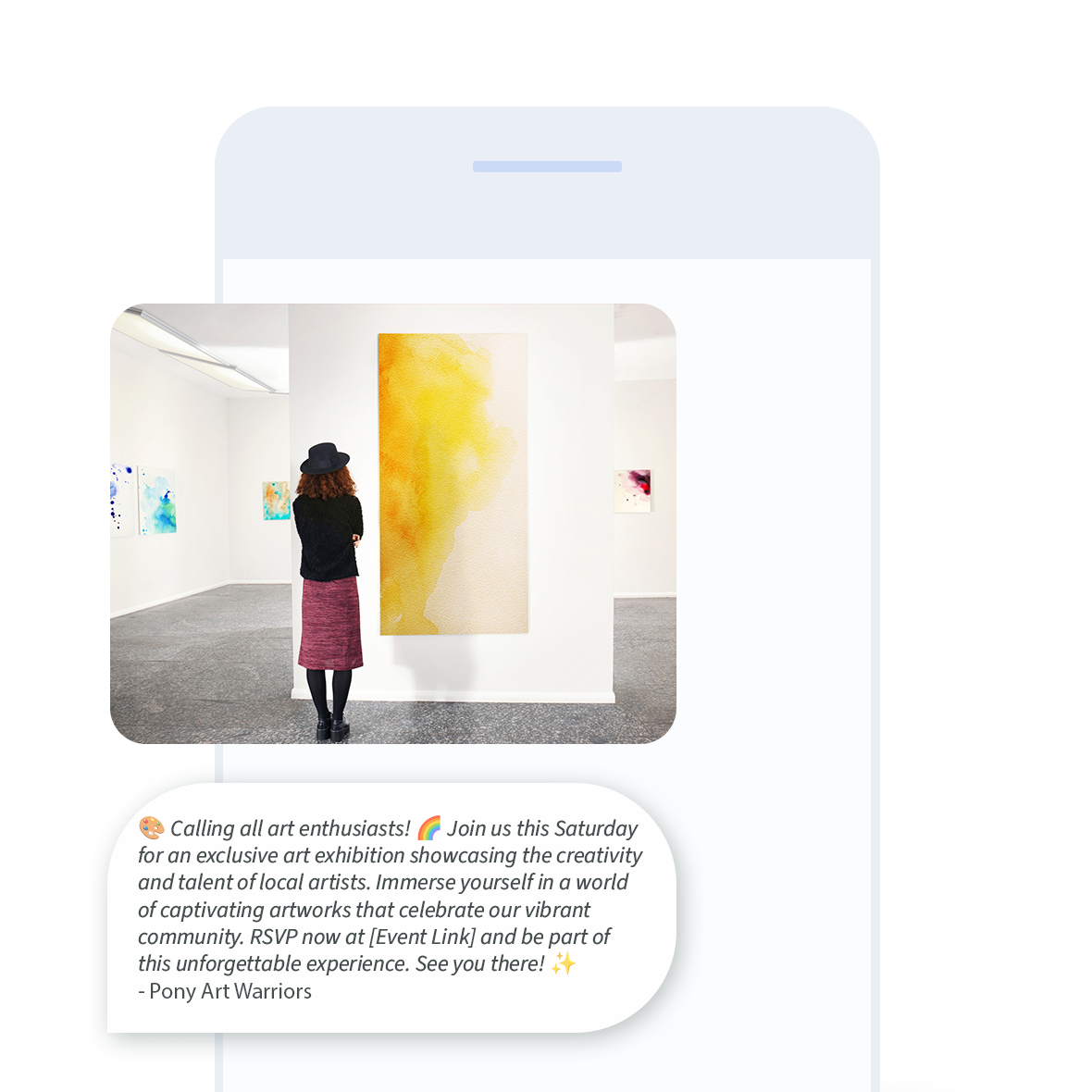 MMS marketing example for nonprofit organizations