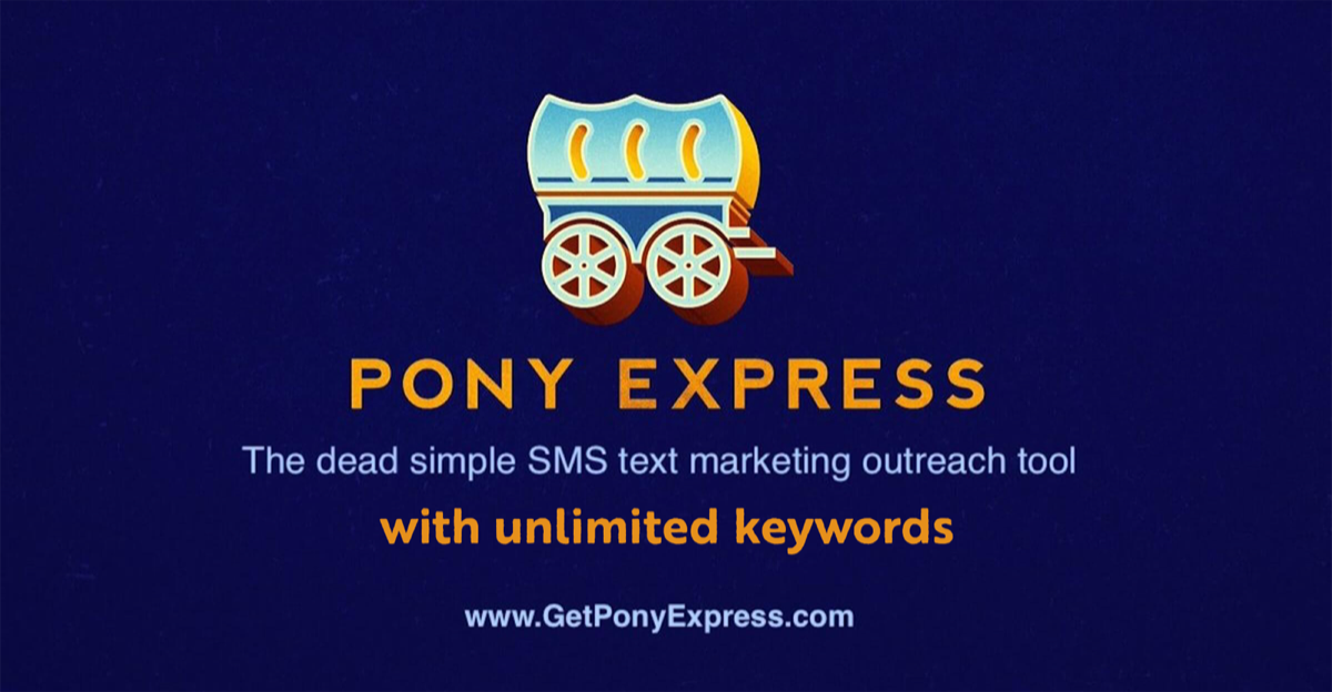 Best keyword texting service: Pony Express HQ