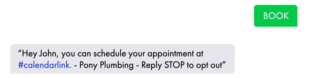 Appointment tex message example | Why the best plumbers are using mass text messaging