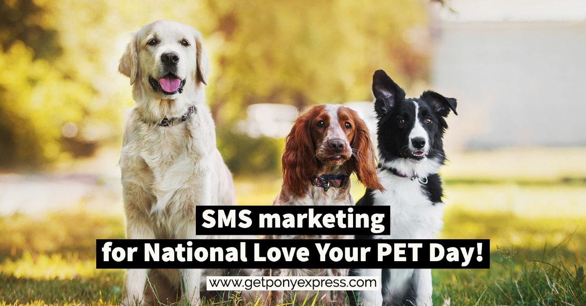 Pet Businesses Can Engage with Their Customers on National Love Your PET Day via SMS Marketing!