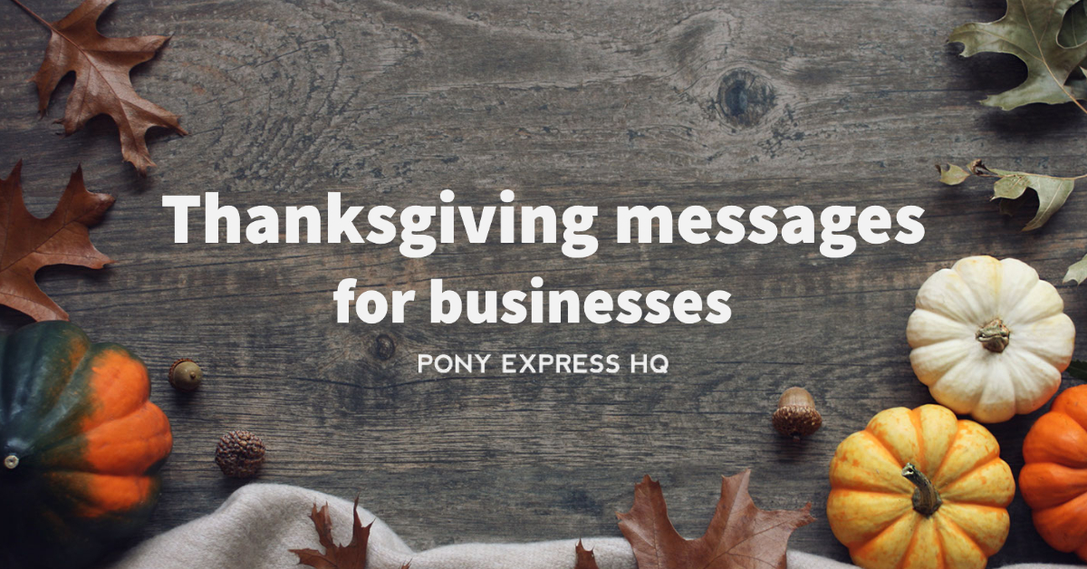 Ready to use Thanksgiving messages for businesses