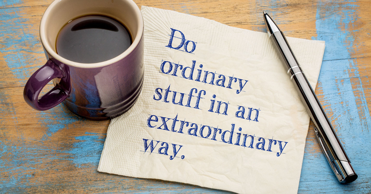 2. Easter marketing idea: Be Extraordinary