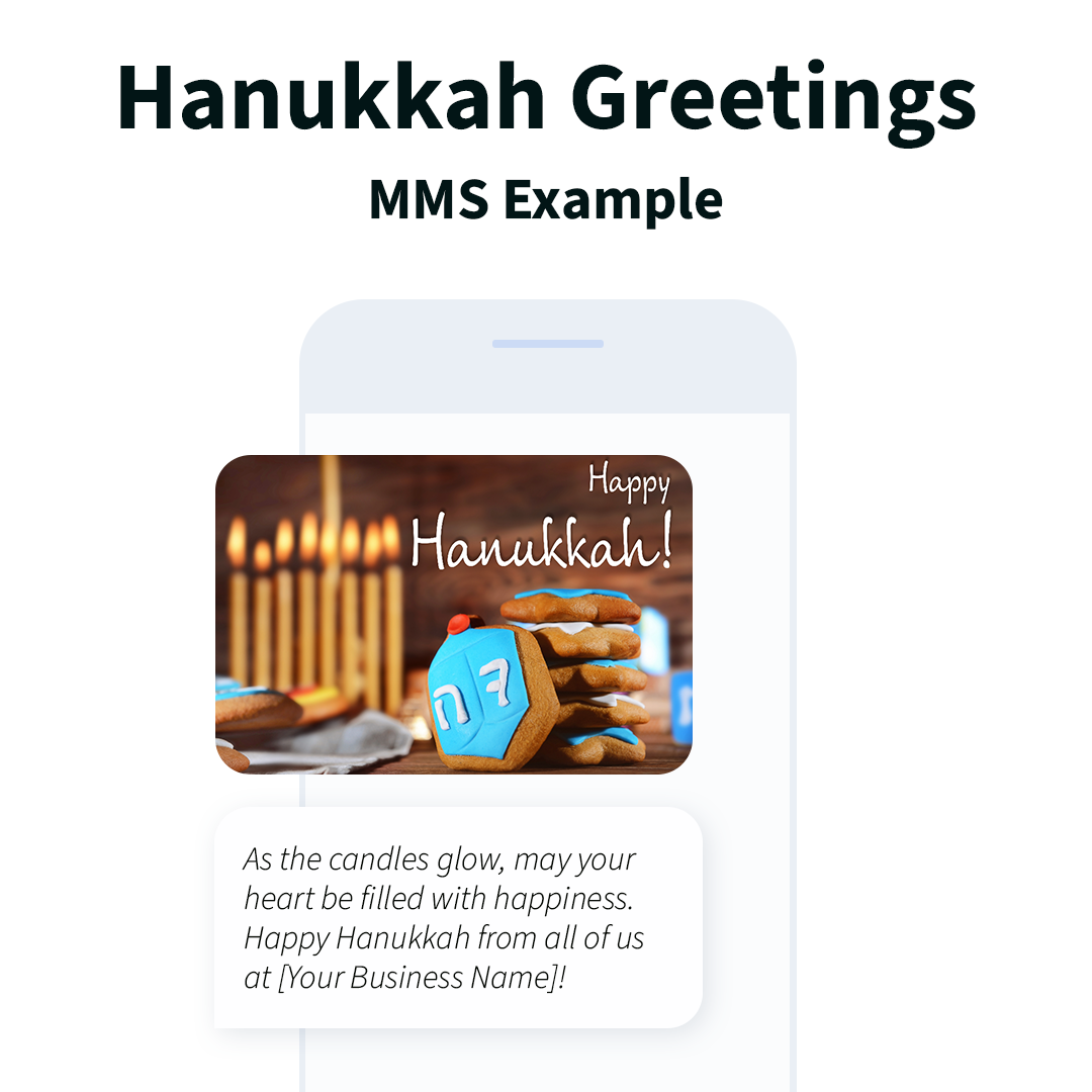 Hanukkah Wishes MMS Example