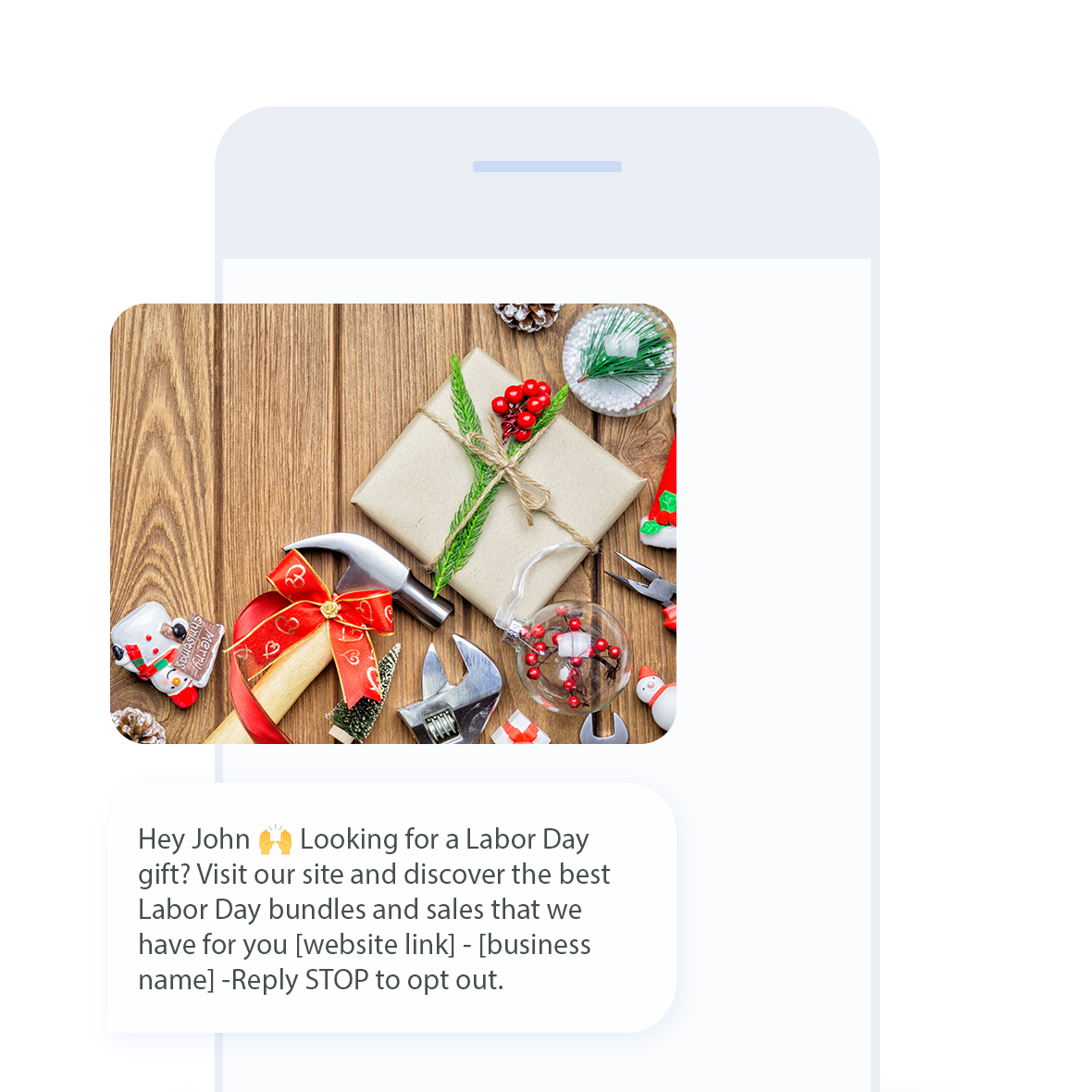 Labor Day message - MMS marketing