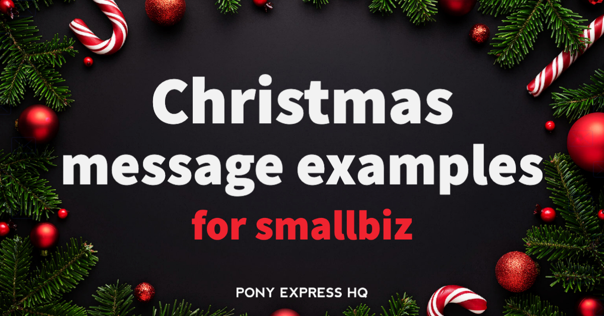 Christmas message examples for small businesses