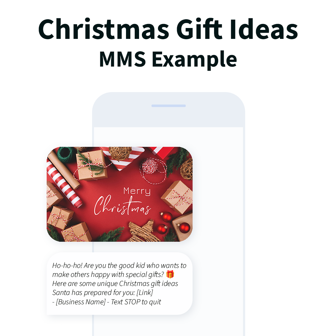 Christmas gift ideas MMS messages