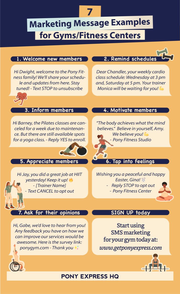 7 marketing message examples for gyms and fitness centers