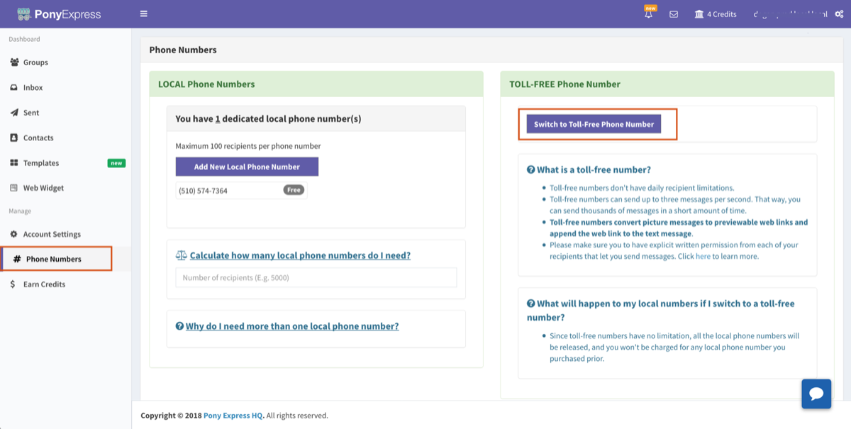 Text marketing | How to switch for a toll-free phone number