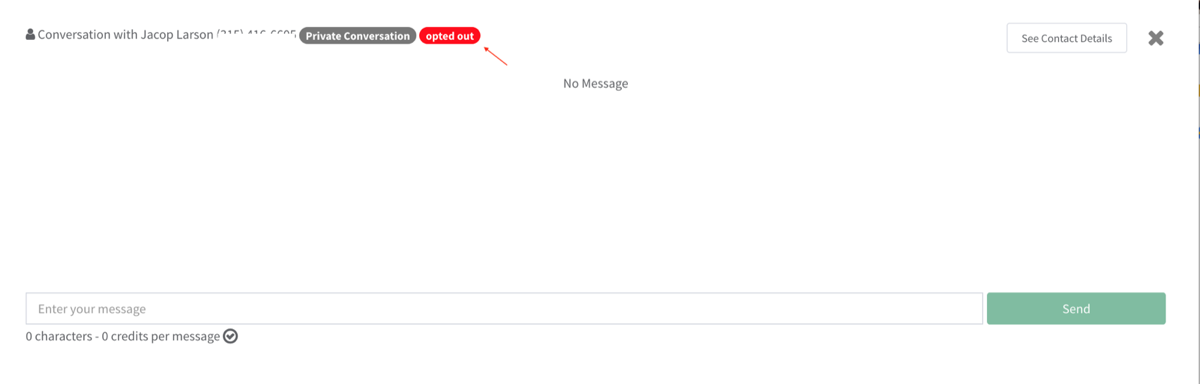 Text marketing: Pony Express dashboard