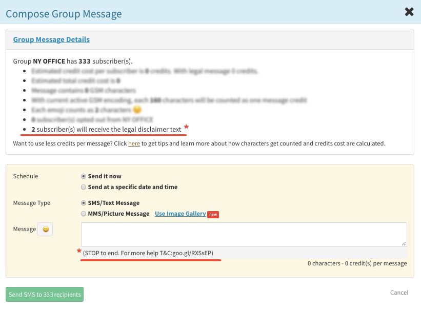 More efficient use of your text message credits | SMS marketing